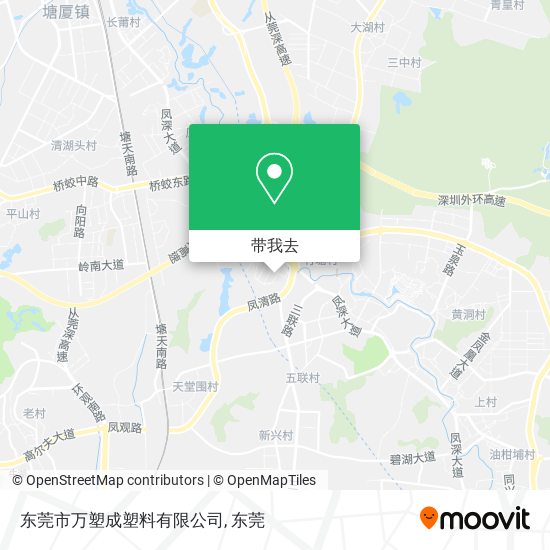 东莞市万塑成塑料有限公司地图
