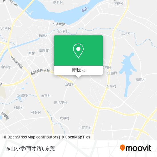 东山小学(育才路)地图