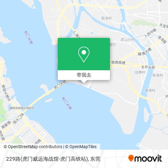 229路(虎门威远海战馆-虎门高铁站)地图
