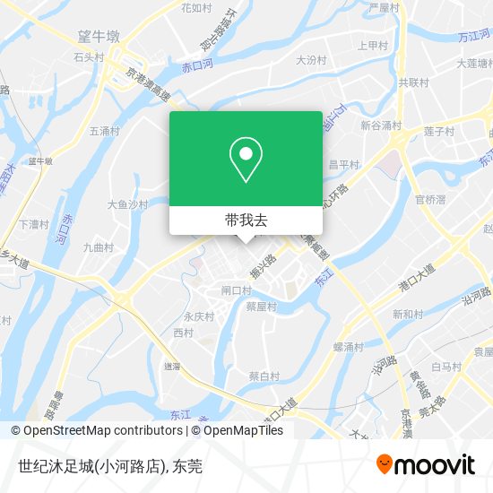 世纪沐足城(小河路店)地图