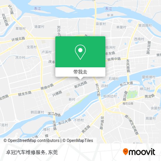 卓冠汽车维修服务地图