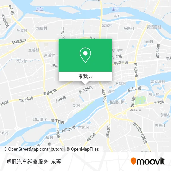 卓冠汽车维修服务地图