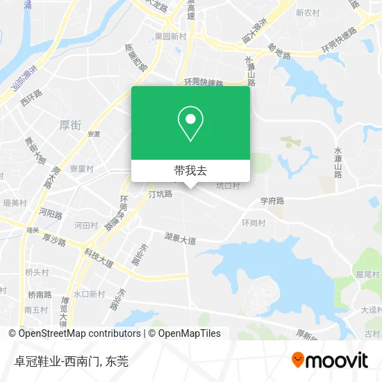 卓冠鞋业-西南门地图