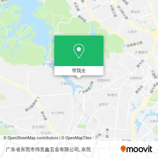 广东省东莞市伟意鑫五金有限公司地图