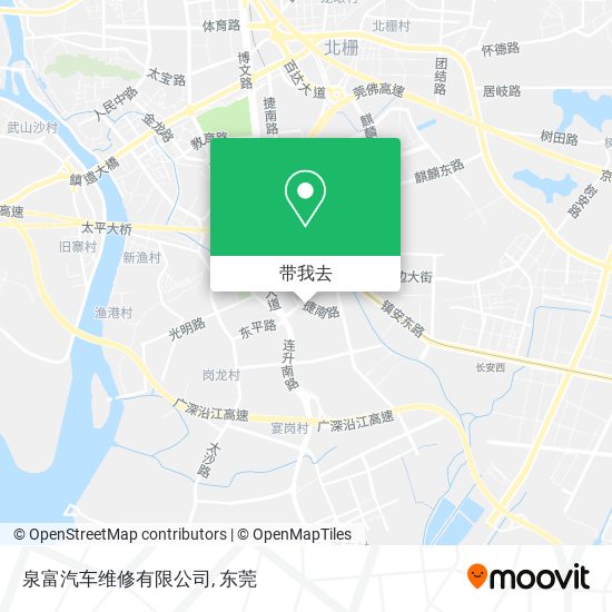泉富汽车维修有限公司地图