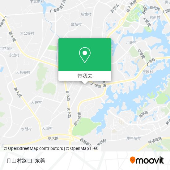 月山村路口地图