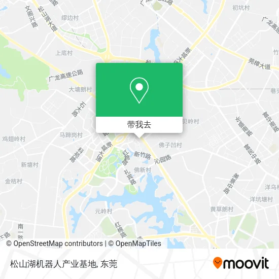 松山湖机器人产业基地地图