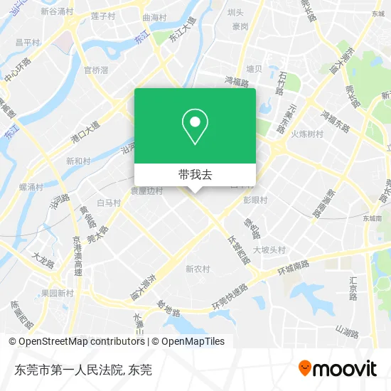 东莞市第一人民法院地图