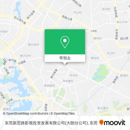 东莞新思路影视投资发展有限公司(大朗分公司)地图