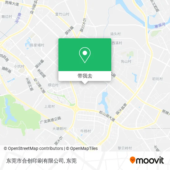 东莞市合创印刷有限公司地图
