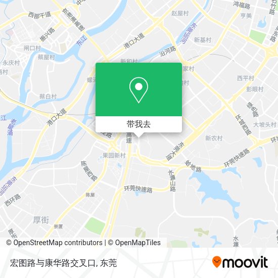 宏图路与康华路交叉口地图