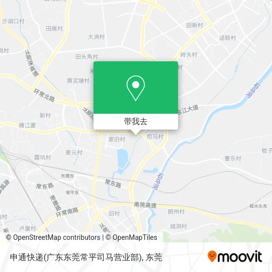 申通快递(广东东莞常平司马营业部)地图
