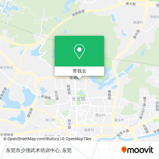 东莞市少强武术培训中心地图