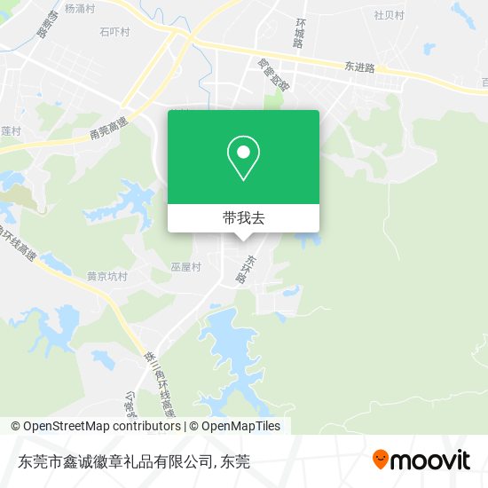 东莞市鑫诚徽章礼品有限公司地图