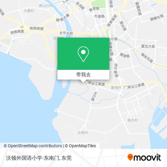沃顿外国语小学-东南门地图