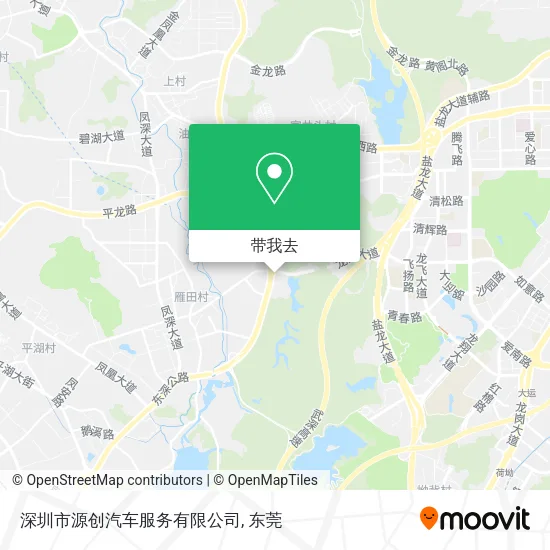 深圳市源创汽车服务有限公司地图