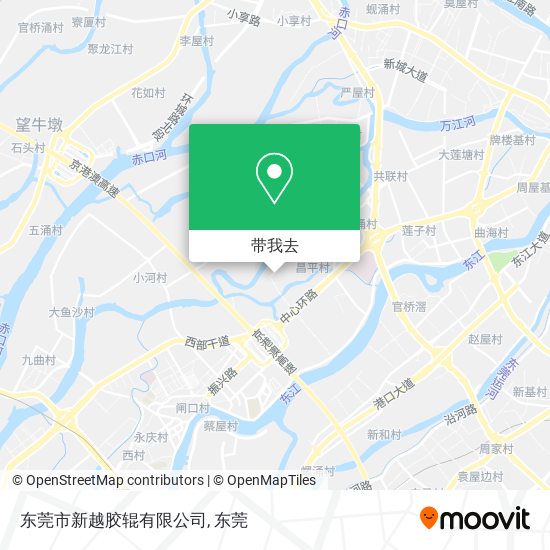 东莞市新越胶辊有限公司地图