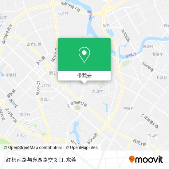 红棉南路与凫西路交叉口地图