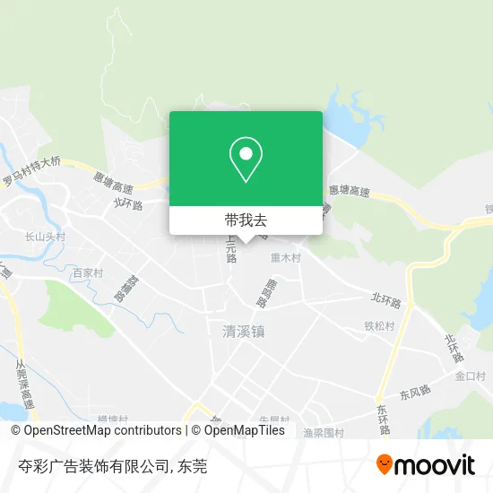夺彩广告装饰有限公司地图