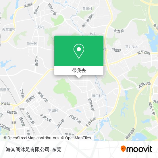 海棠阁沐足有限公司地图