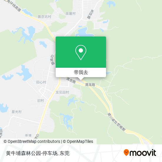黄牛埔森林公园-停车场地图