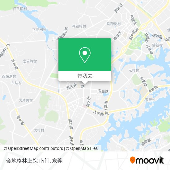 金地格林上院-南门地图