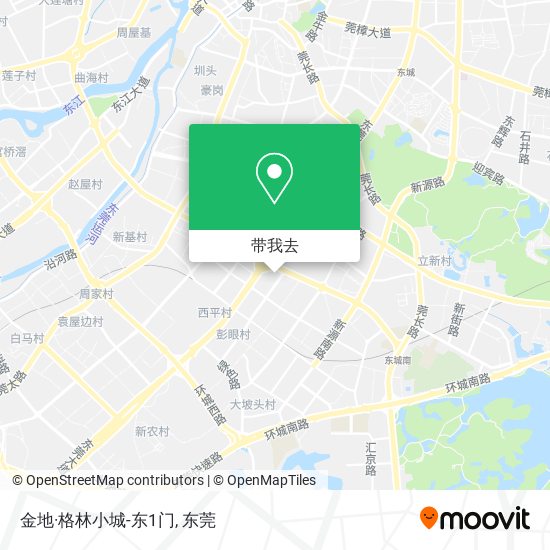 金地·格林小城-东1门地图