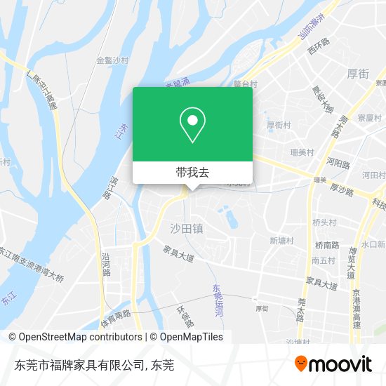 东莞市福牌家具有限公司地图