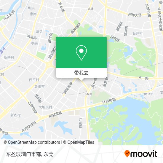 东盈玻璃门市部地图