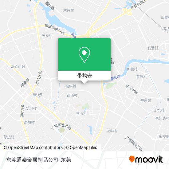 东莞通泰金属制品公司地图