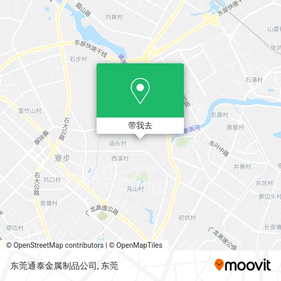 东莞通泰金属制品公司地图