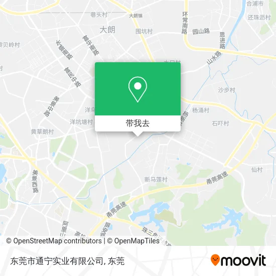 东莞市通宁实业有限公司地图