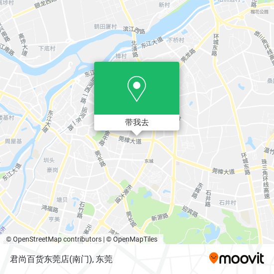 君尚百货东莞店(南门)地图