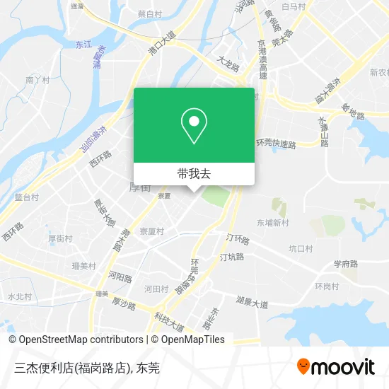 三杰便利店(福岗路店)地图