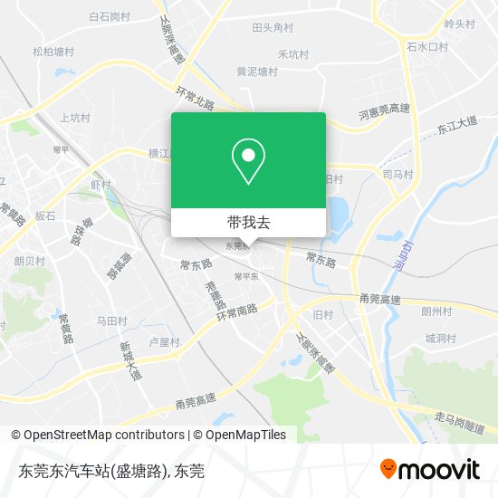 东莞东汽车站(盛塘路)地图