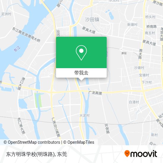 东方明珠学校(明珠路)地图