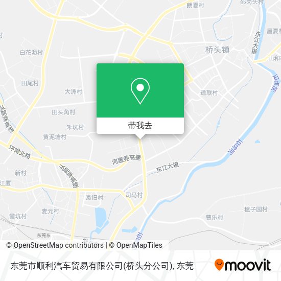 东莞市顺利汽车贸易有限公司(桥头分公司)地图
