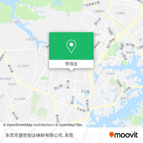 东莞市盛世创达钢材有限公司地图