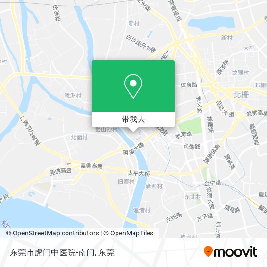 东莞市虎门中医院-南门地图