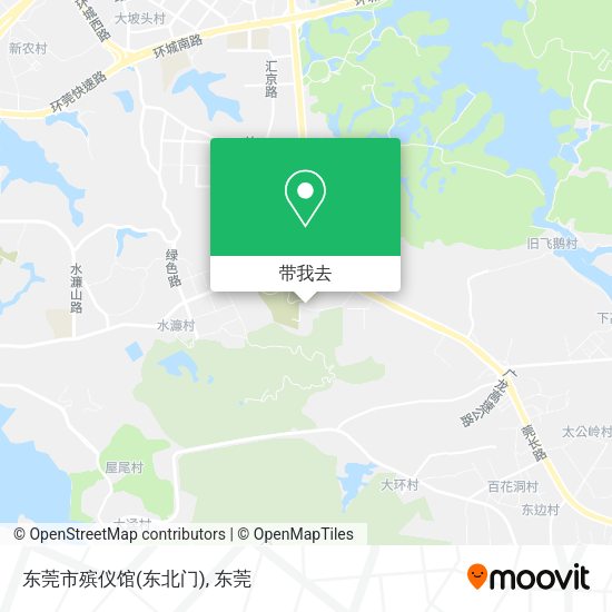 东莞市殡仪馆(东北门)地图