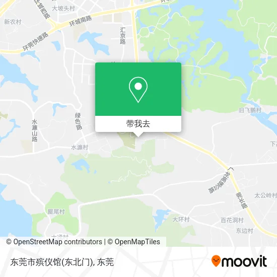 东莞市殡仪馆(东北门)地图