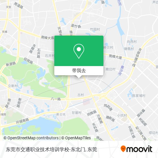 东莞市交通职业技术培训学校-东北门地图