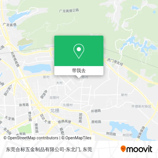 东莞合标五金制品有限公司-东北门地图