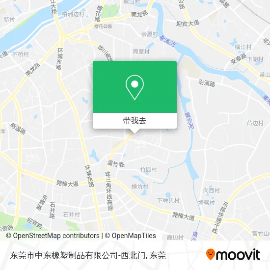 东莞市中东橡塑制品有限公司-西北门地图