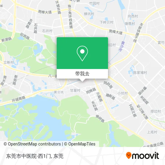 东莞市中医院-西1门地图