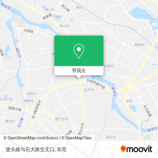 渡头路与石大路交叉口地图