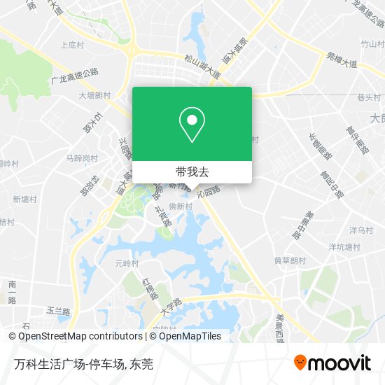 万科生活广场-停车场地图