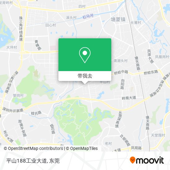 平山188工业大道地图