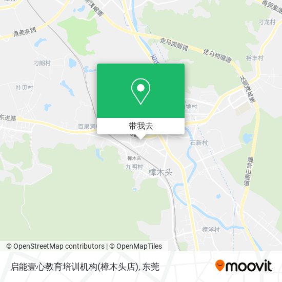 启能壹心教育培训机构(樟木头店)地图