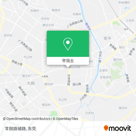 常朗路辅路地图